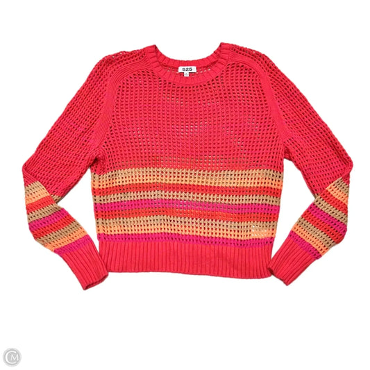 Sweater By 525 In Pink & Red, Size: M