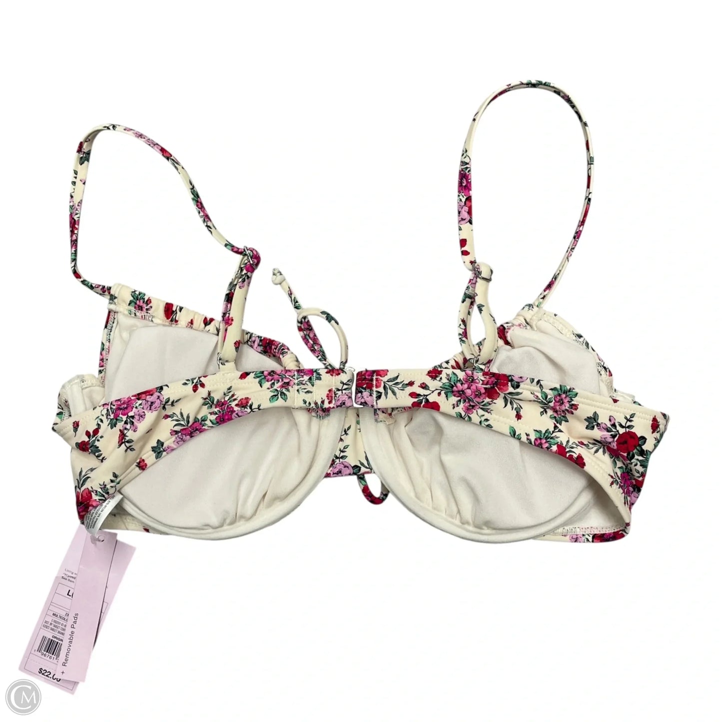 Swimsuit Top By Wild Fable In Floral Print, Size: L