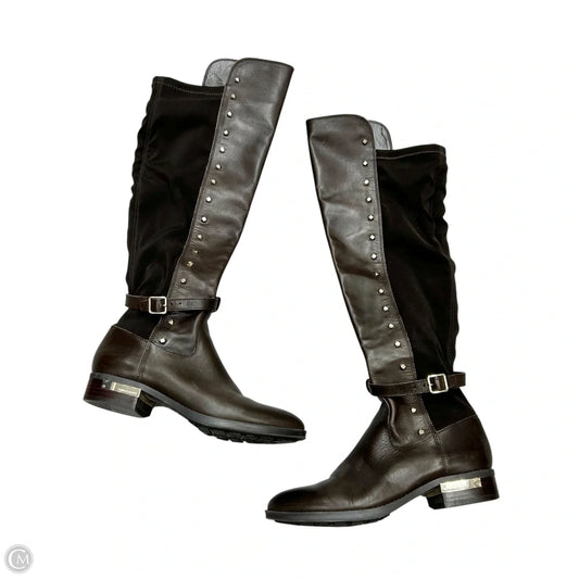 Boots Leather By Vince Camuto In Brown, Size: 6.5