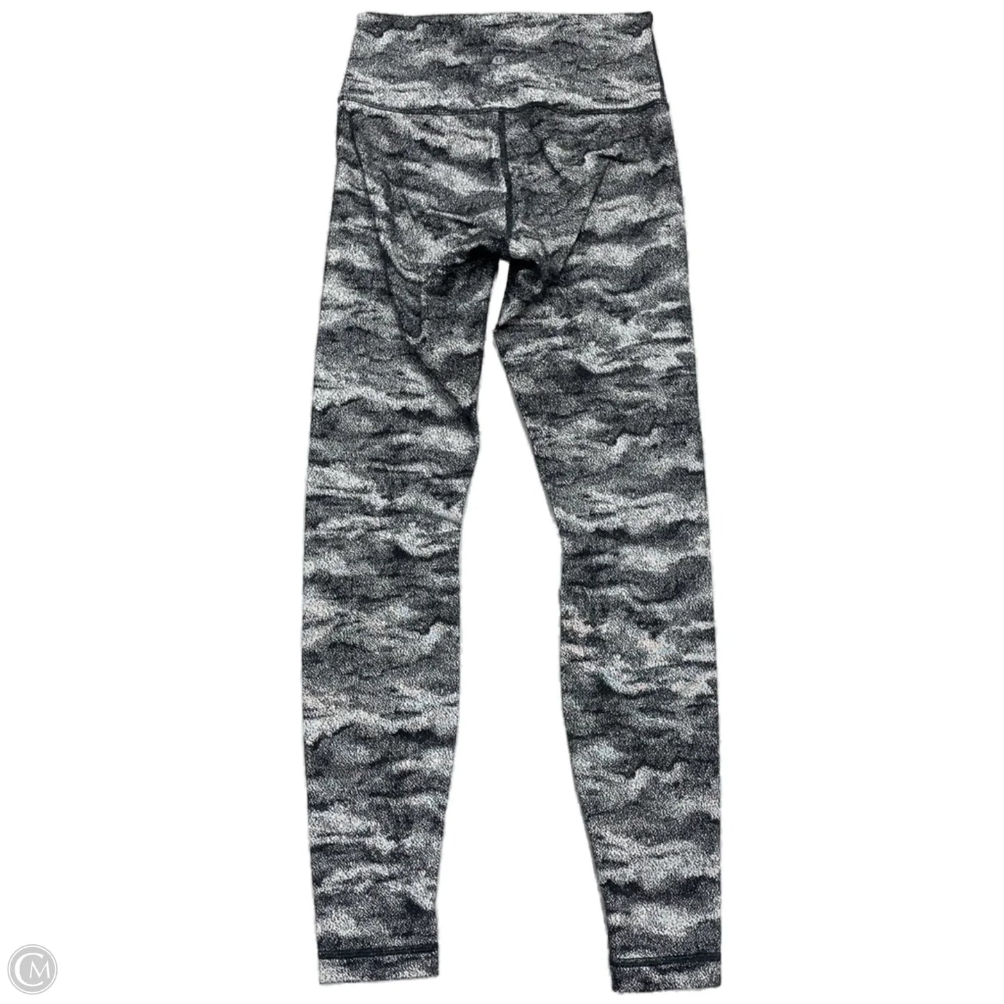 Athletic Leggings By Lululemon In Black & White, Size: M