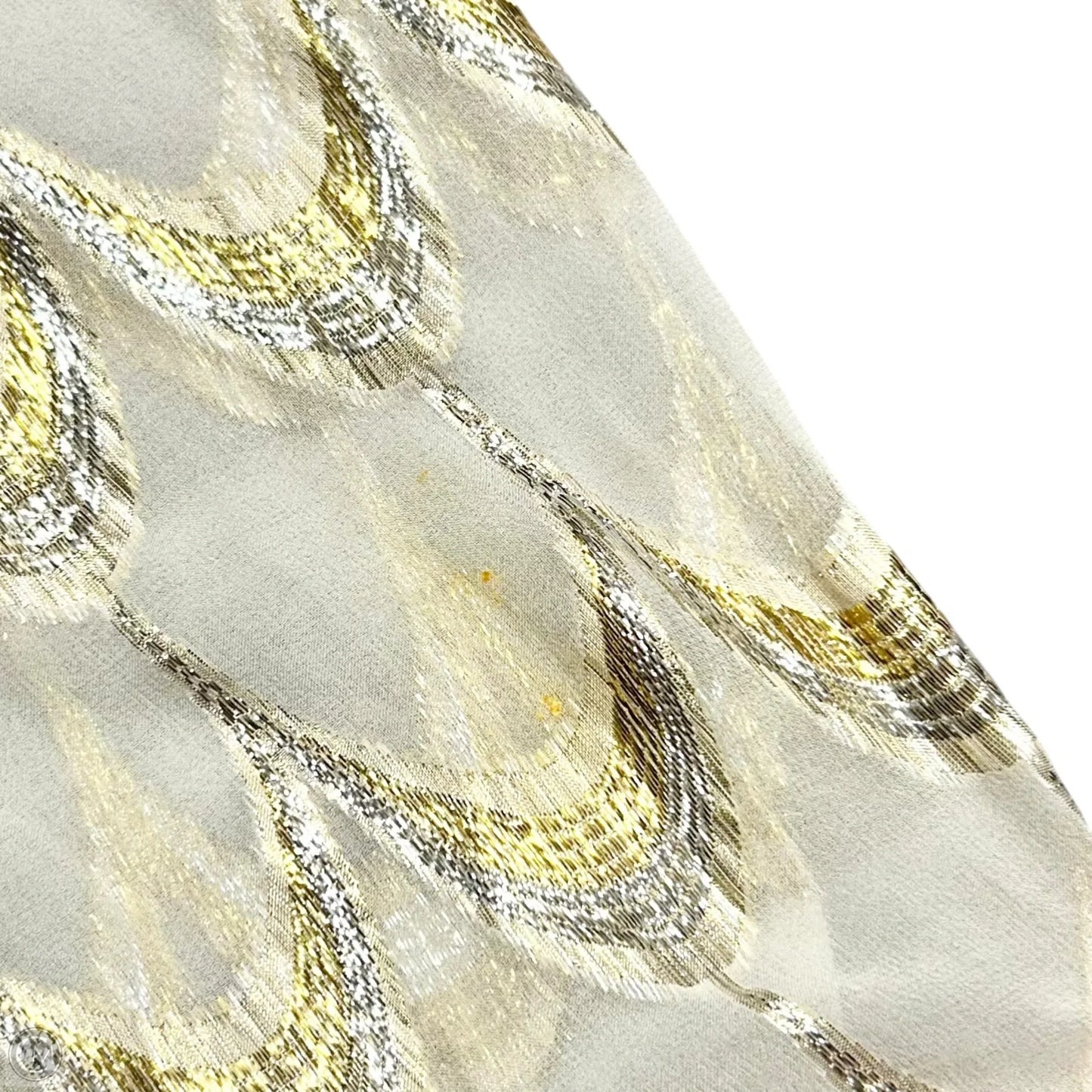 Top Long Sleeve Designer By Lilly Pulitzer In Gold & Cream, Size: S