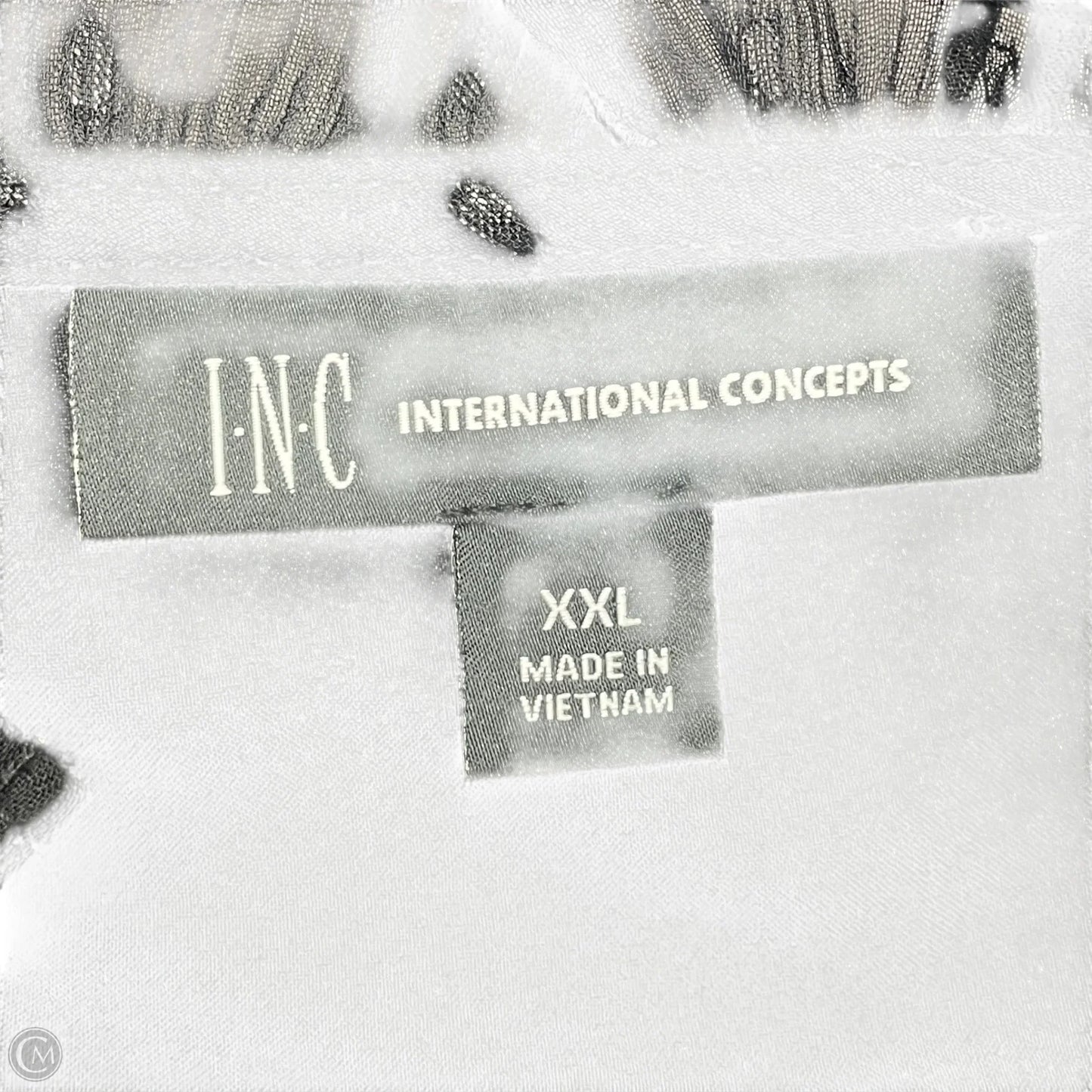 Top Long Sleeve By Inc In Black, Size: Xxl