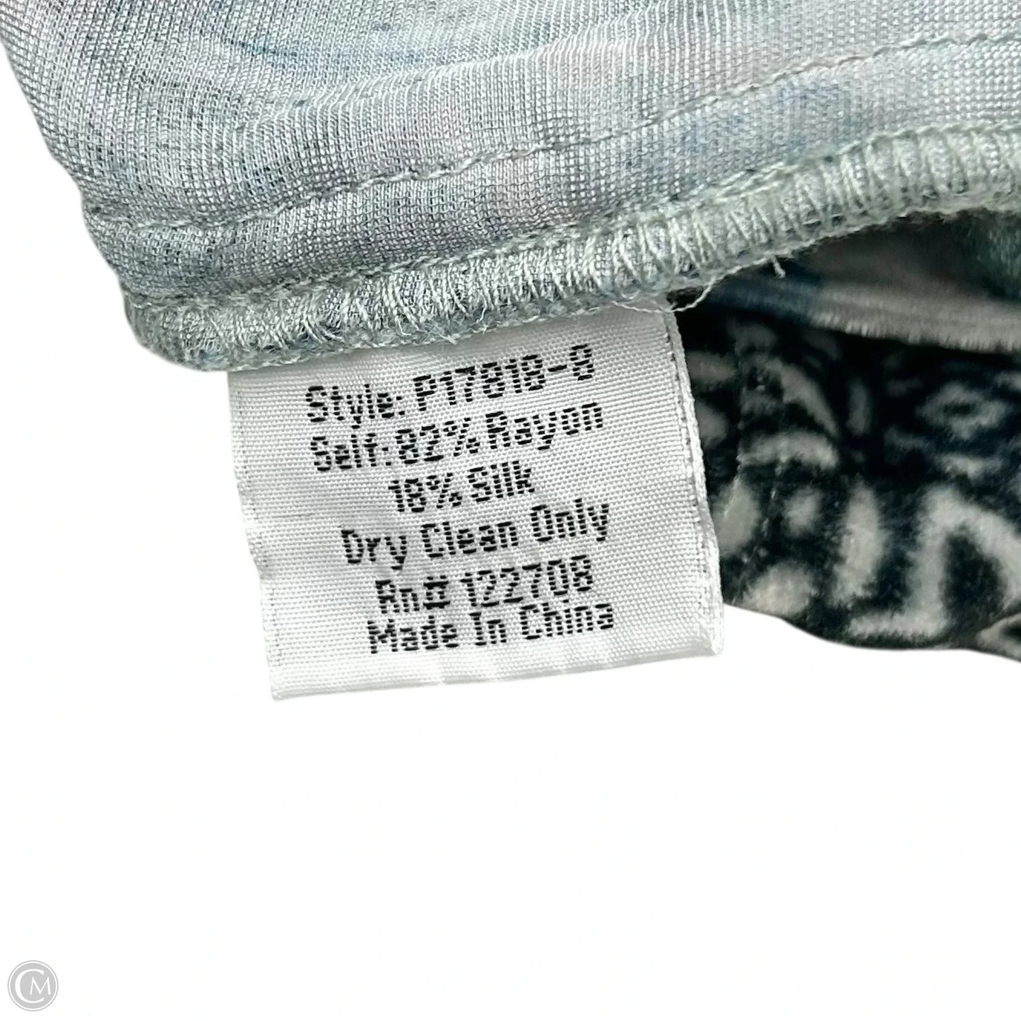 Top Long Sleeve By Johnny Was In Blue & Grey, Size: S