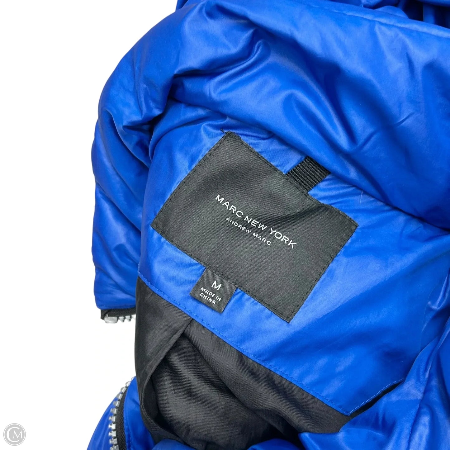 Coat Puffer & Quilted By Marc New York In Blue, Size: M