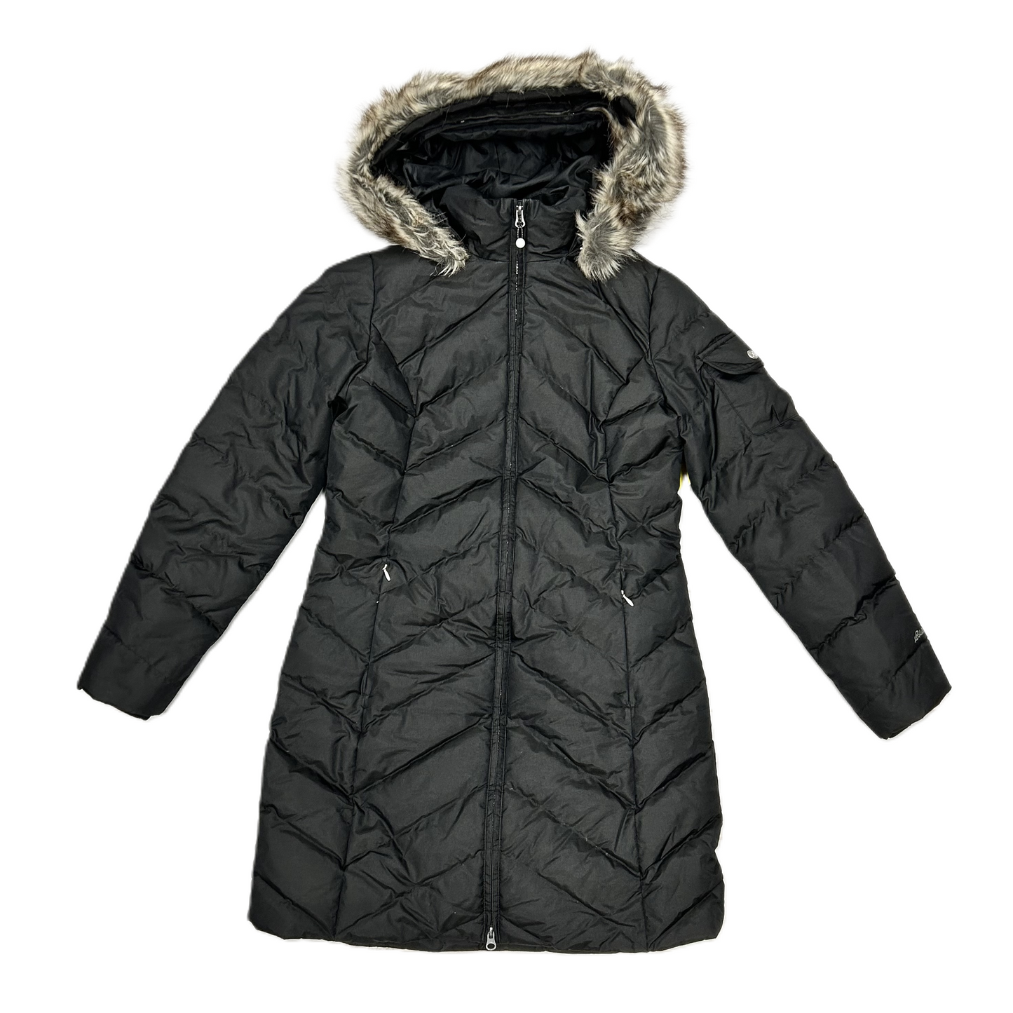 Coat Parka By Eddie Bauer In Black, Size: S