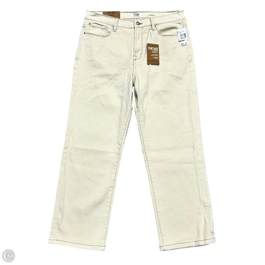 Jeans Straight By Kensie In Cream Denim, Size: 12