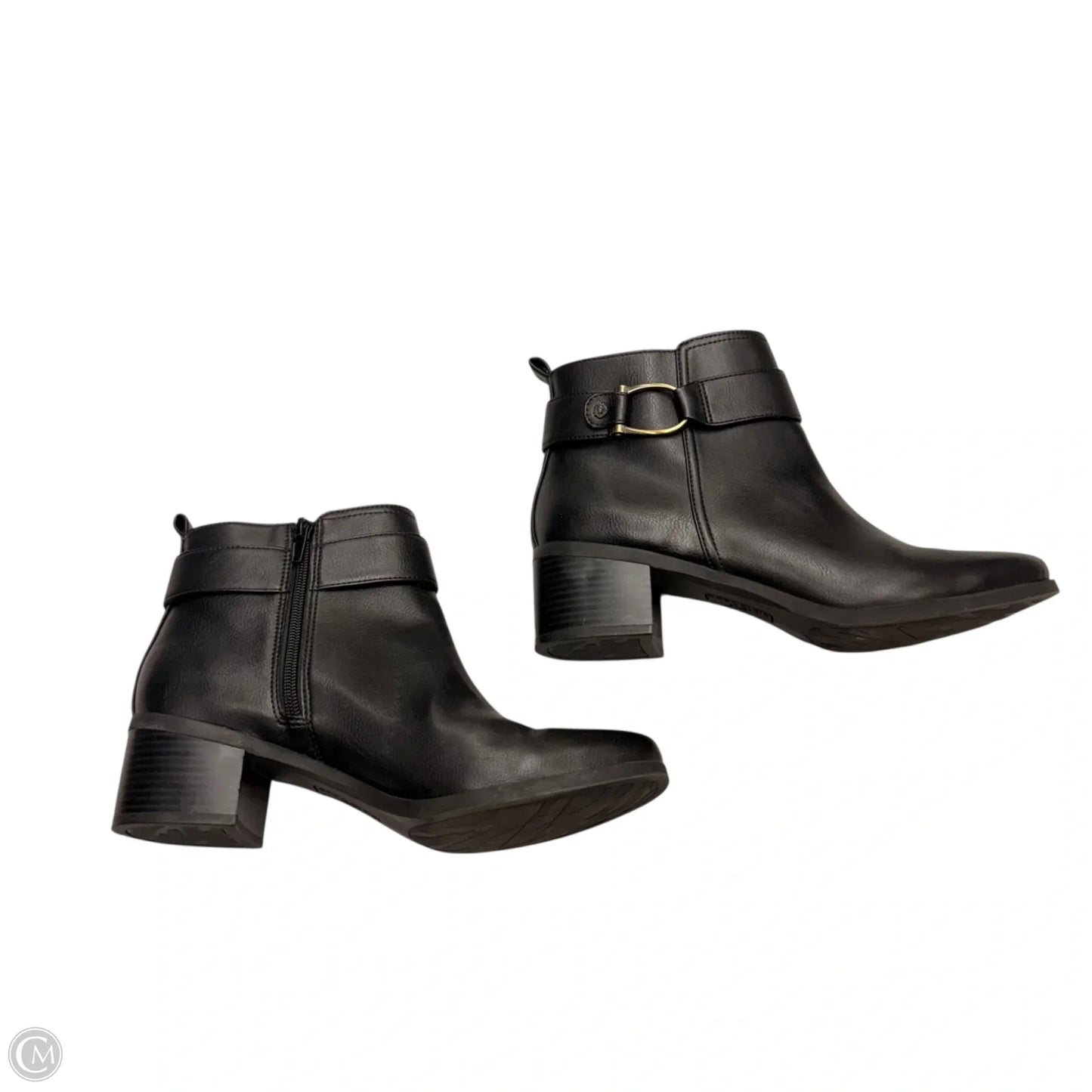 Boots Ankle Heels By Anne Klein In Black, Size: 8.5