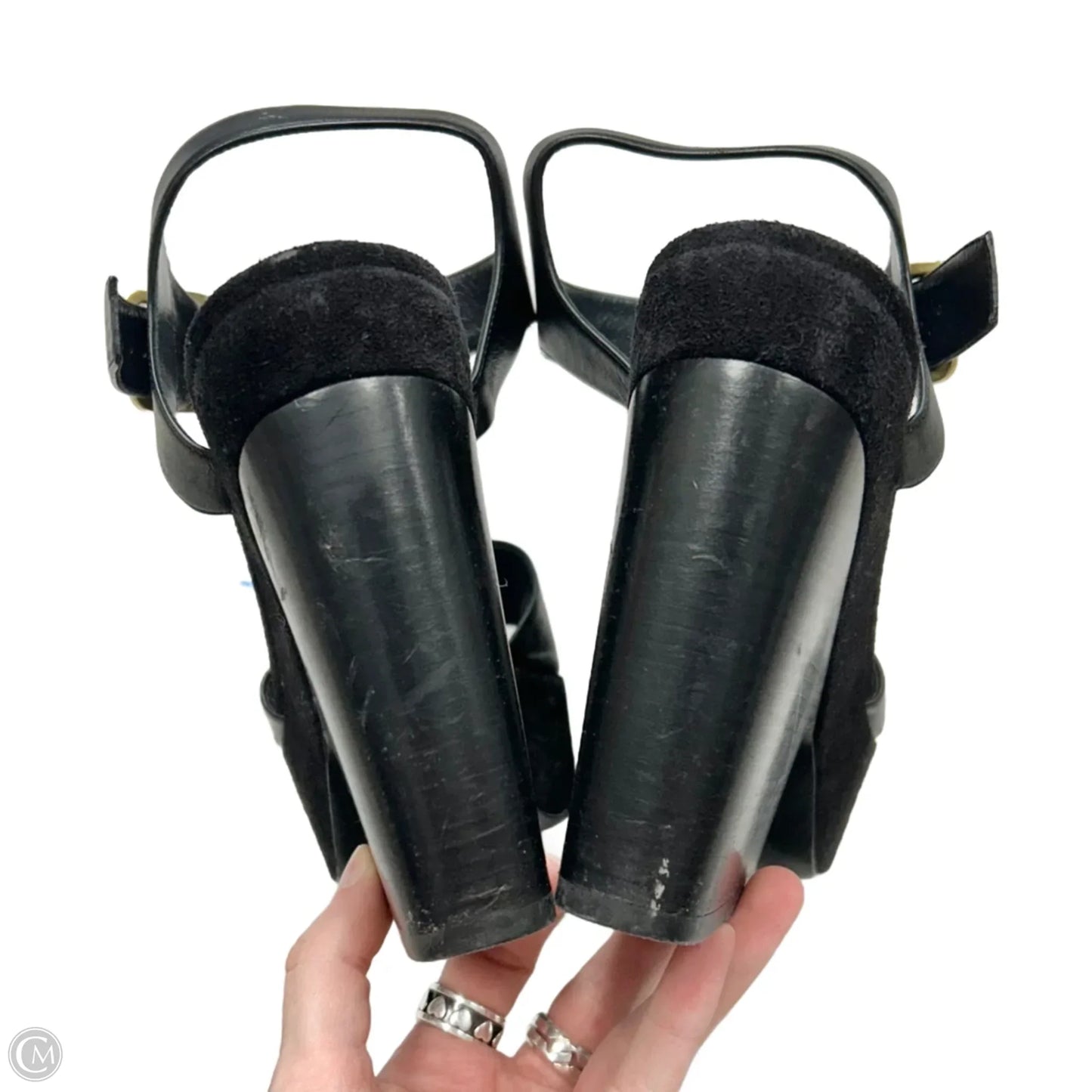 Shoes Luxury Designer By Celine In Black, Size: 9.5