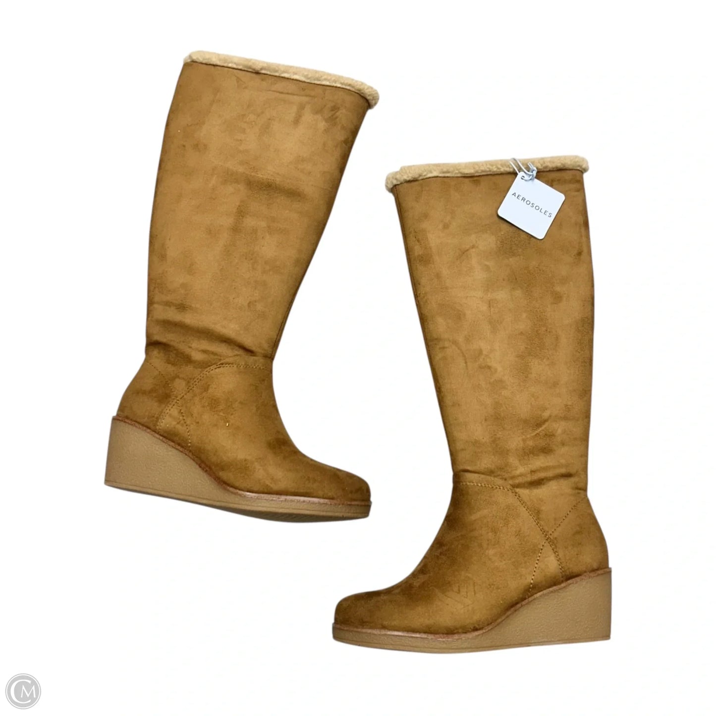 Boots Mid-calf Heels By Aerosoles In Brown, Size: 6