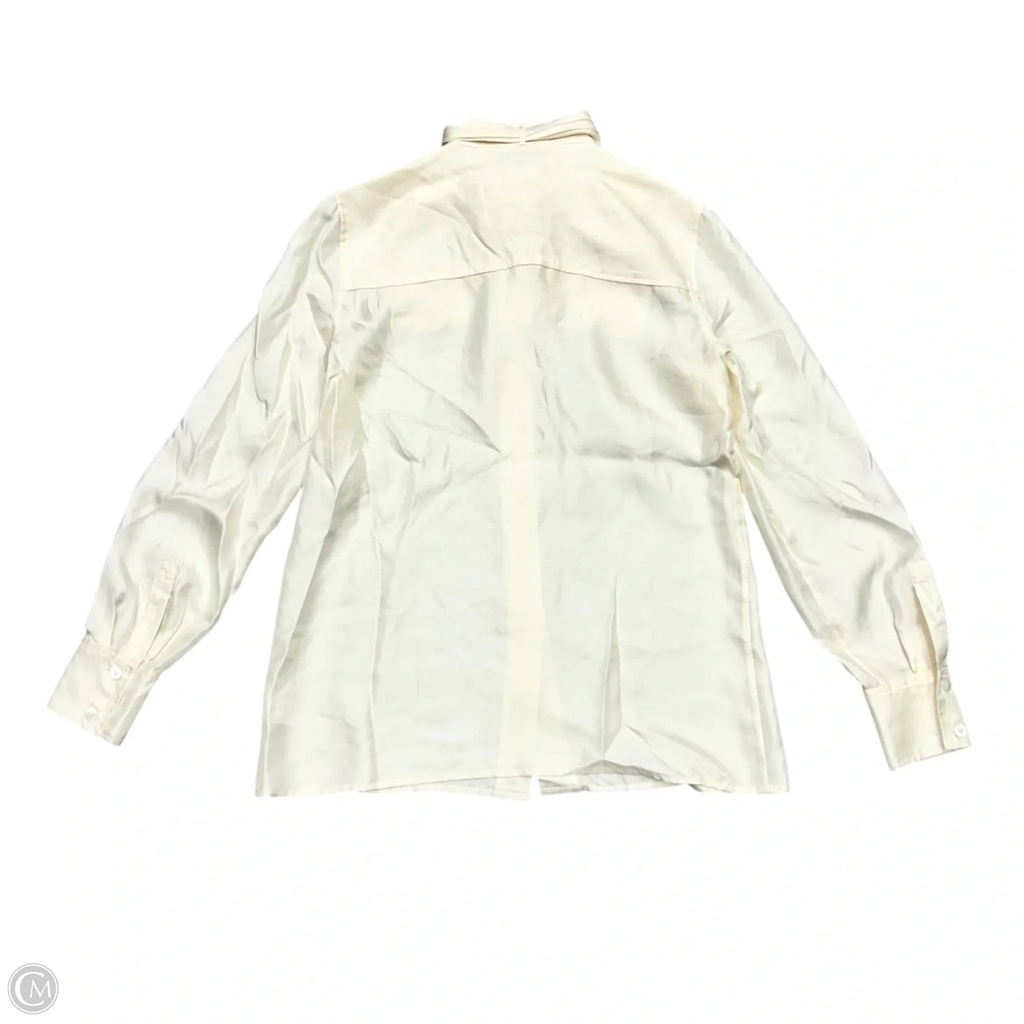 Top Long Sleeve Designer By Tory Burch In Ivory, Size: Xs