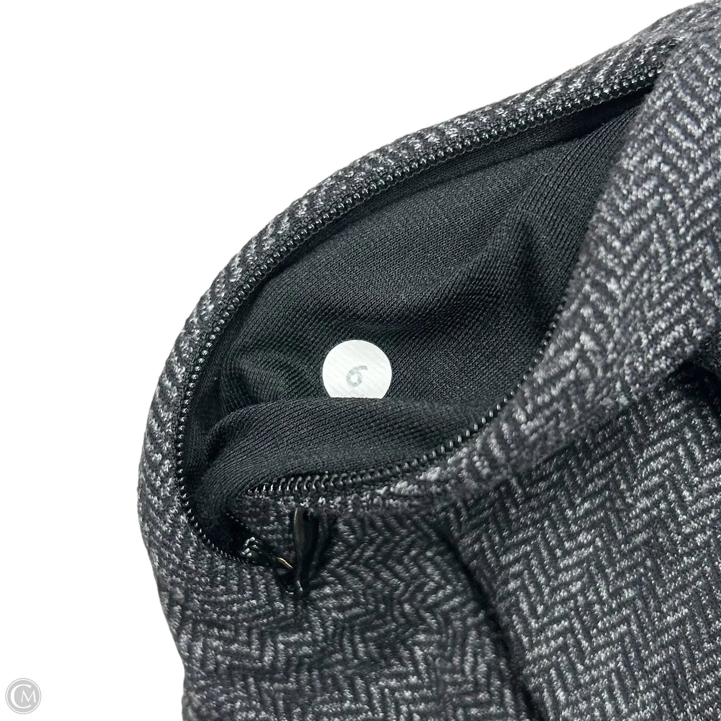 Athletic Sweatshirt Crewneck By Lululemon In Black & Grey, Size: S