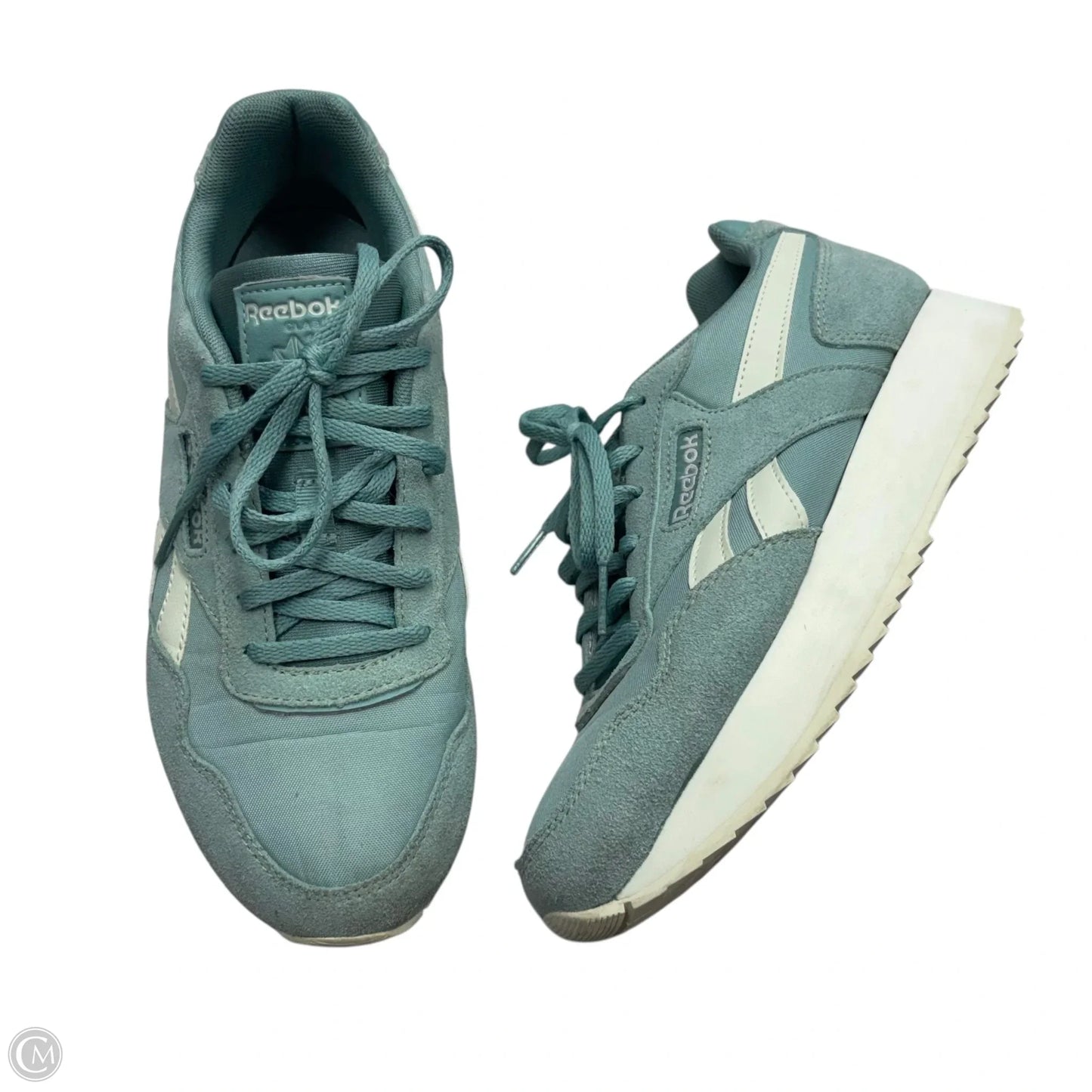 Shoes Sneakers By Reebok In Green & White, Size: 7