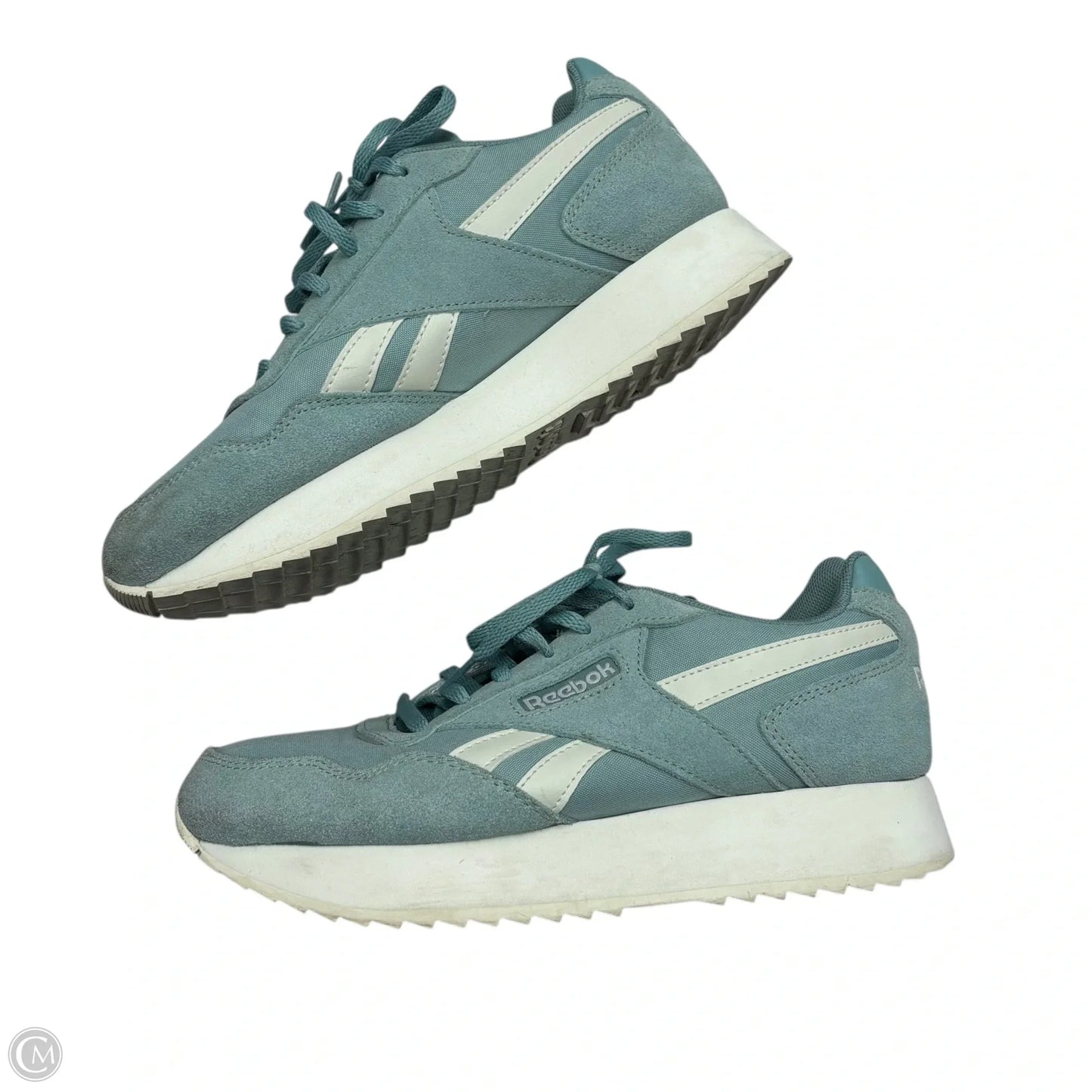 Shoes Sneakers By Reebok In Green & White, Size: 7