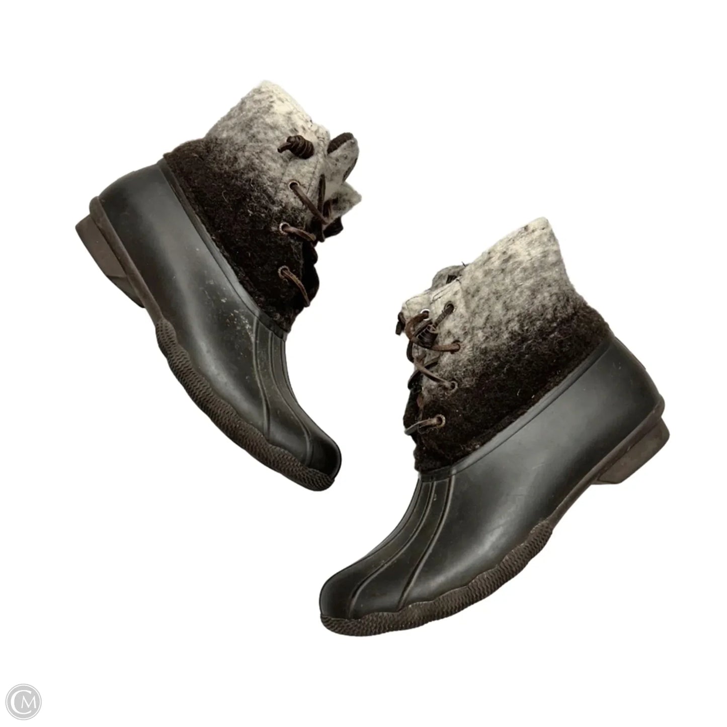 Boots Snow By Sperry In Brown & White, Size: 10