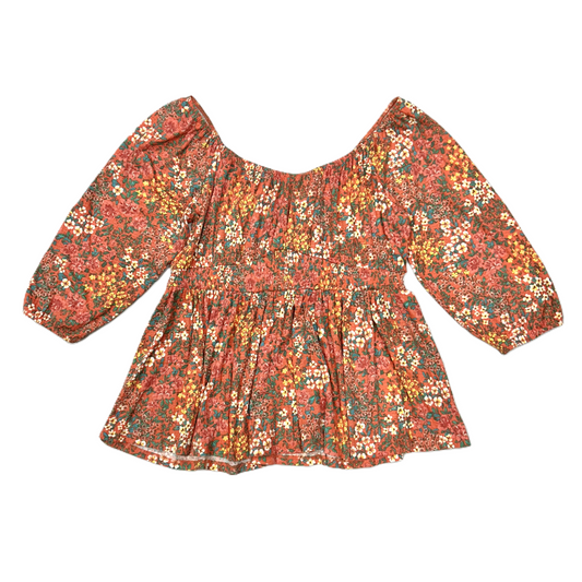 Top Long Sleeve By Torrid In Floral Print, Size: 1x