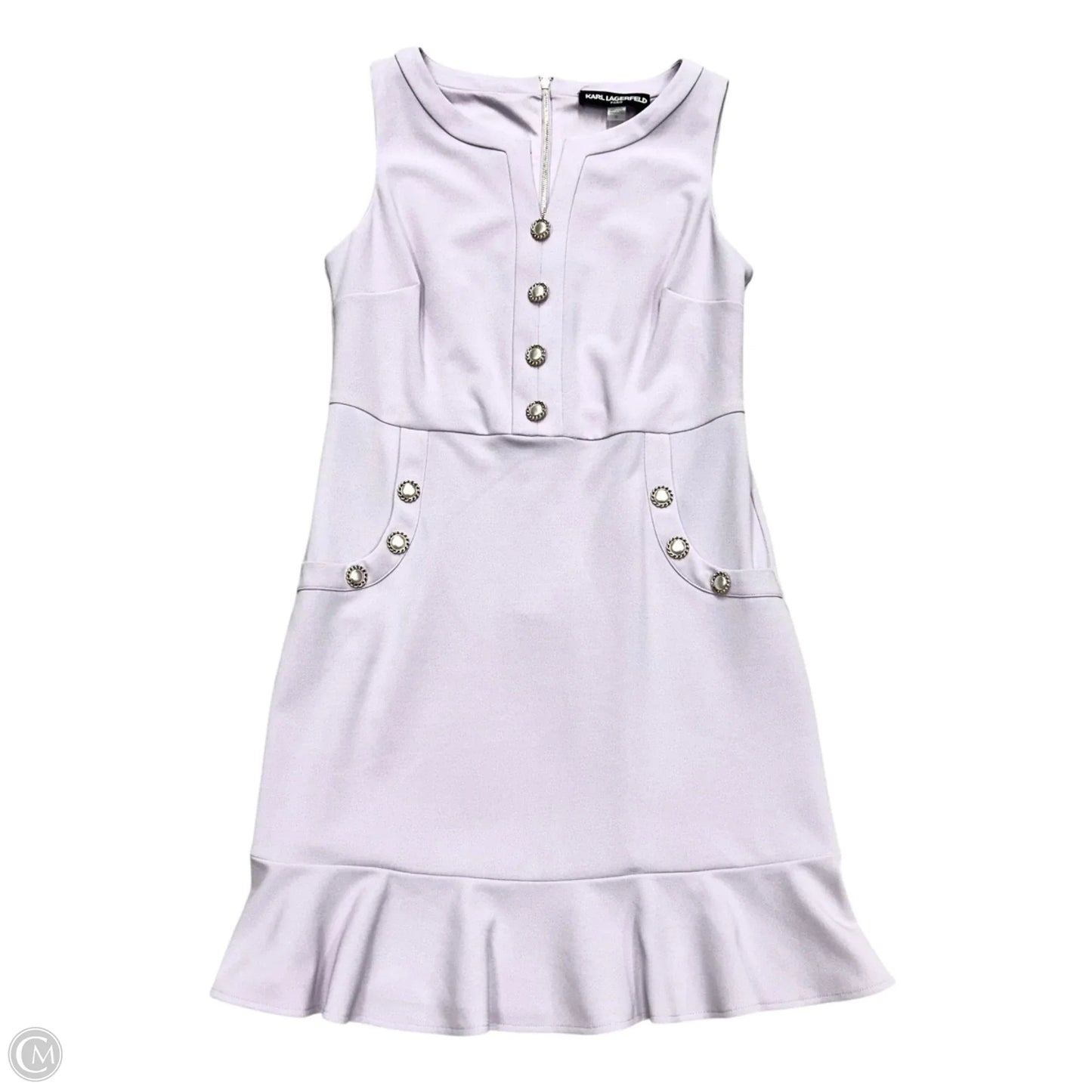 Dress Designer By Karl Lagerfeld In Purple, Size: M
