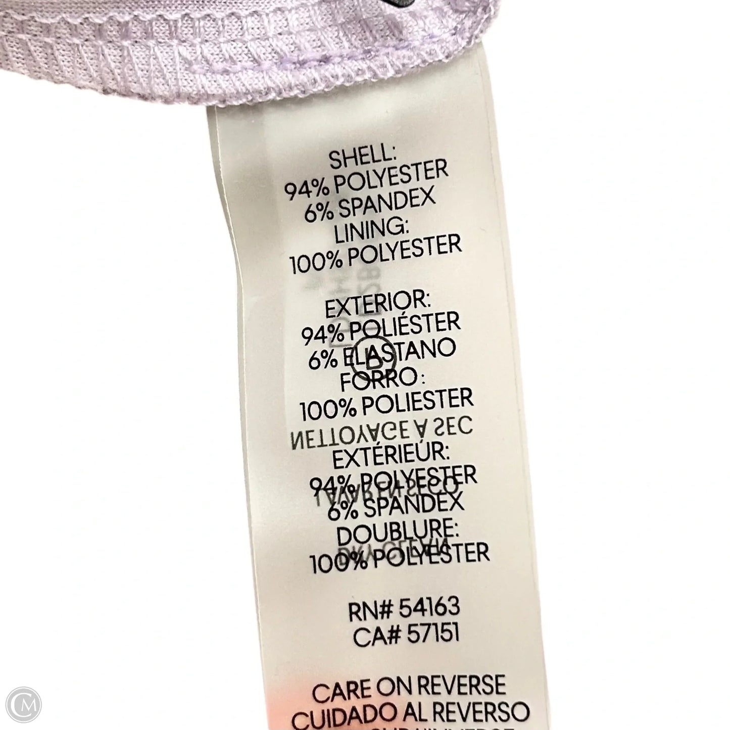 Dress Designer By Karl Lagerfeld In Purple, Size: M