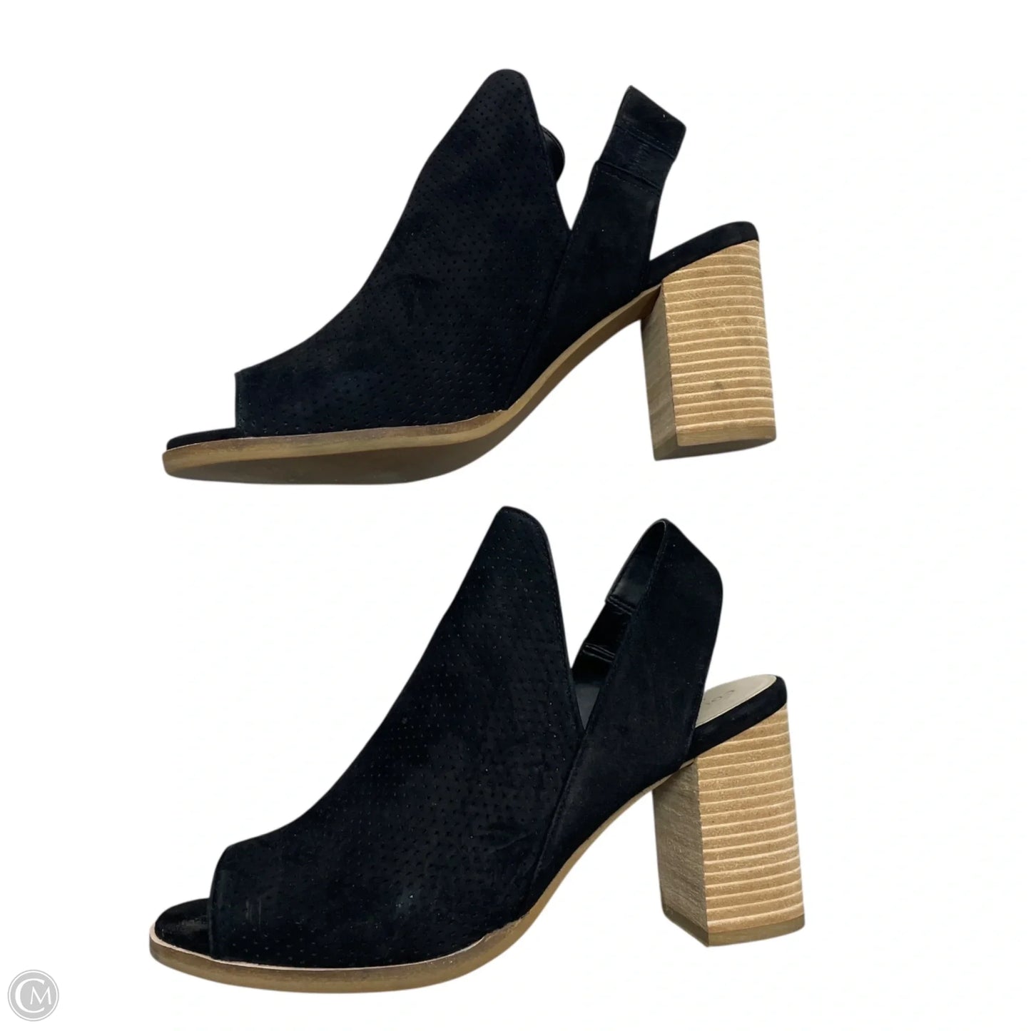 Sandals Heels Block By Cole-haan In Black, Size: 8