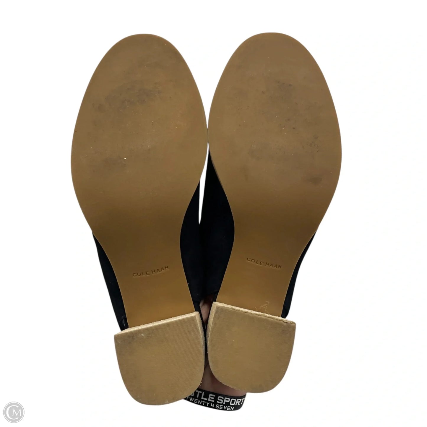 Sandals Heels Block By Cole-haan In Black, Size: 8