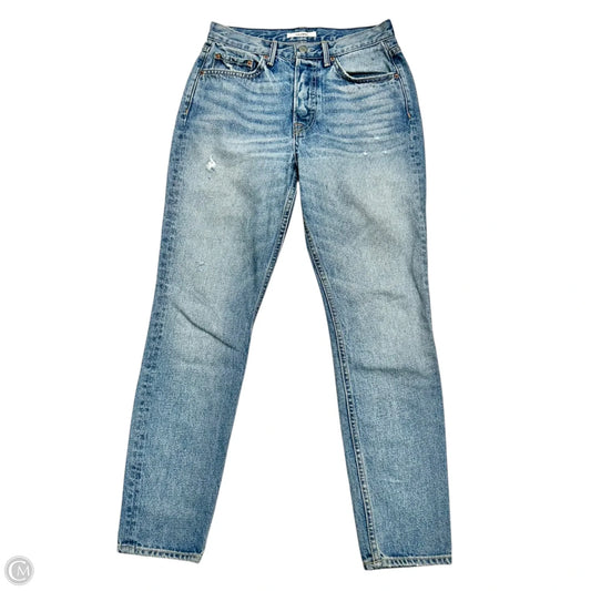 Jeans Straight By Grlfrnd In Blue Denim, Size: 6