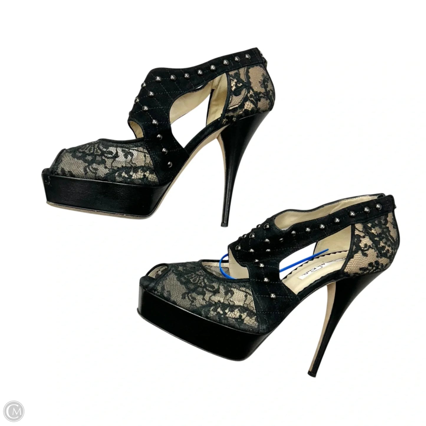 Shoes Luxury Designer By Oscar De La Renta In Black, Size: 7.5