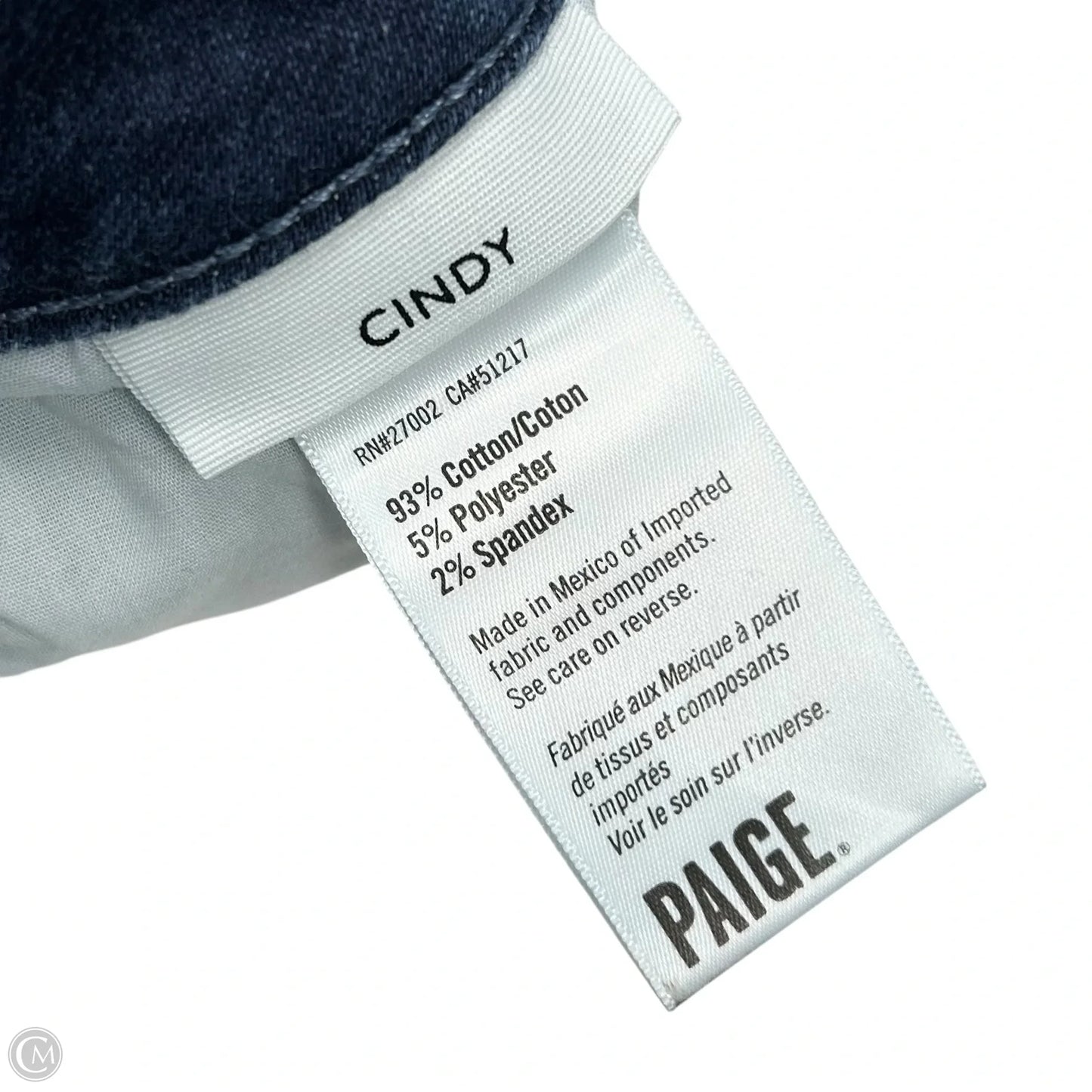 Jeans Skinny By Paige In Blue Denim, Size: 18
