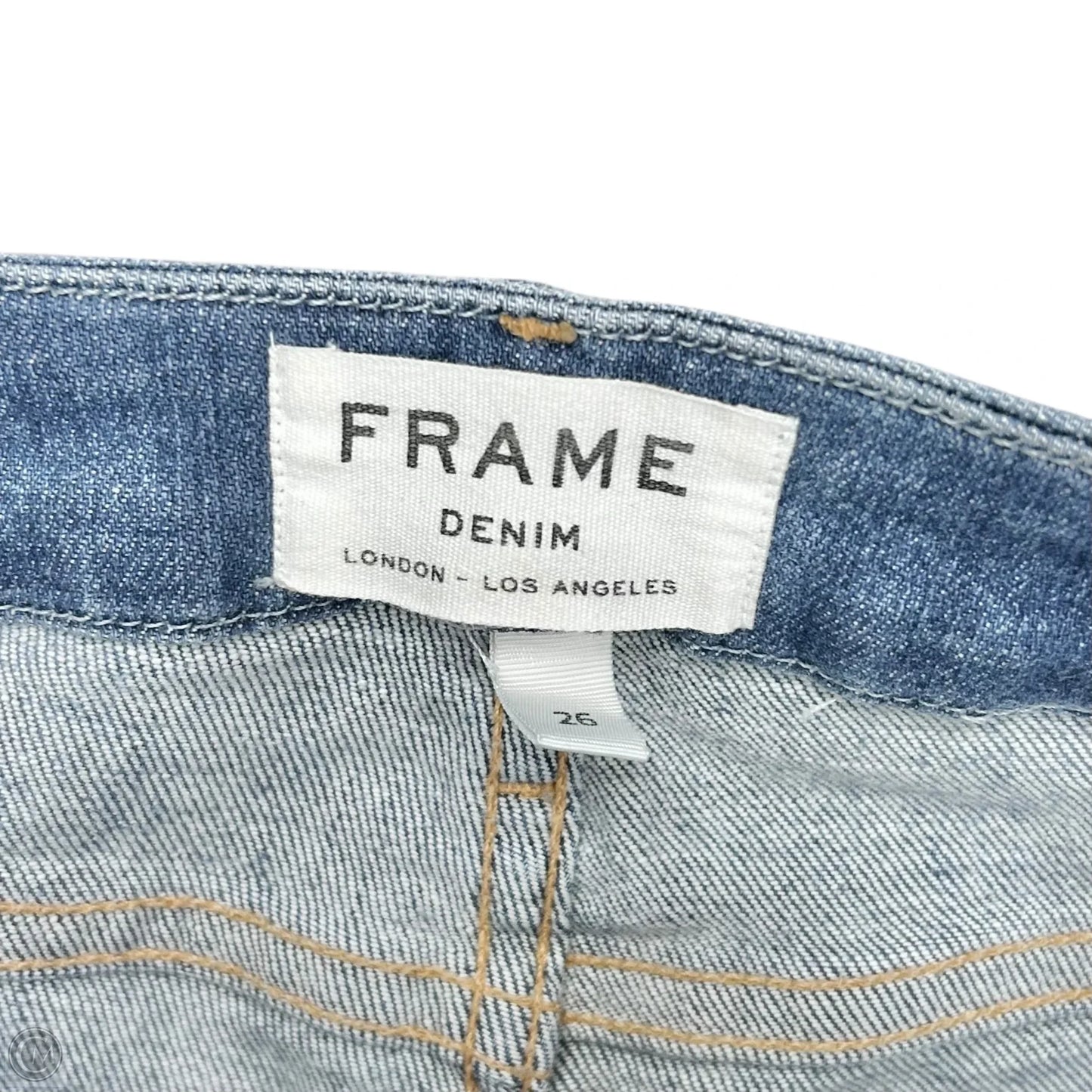 Jeans Boot Cut By Frame In Blue Denim, Size: 2