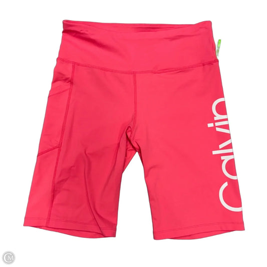 Athletic Shorts By Calvin Klein In Pink, Size: M