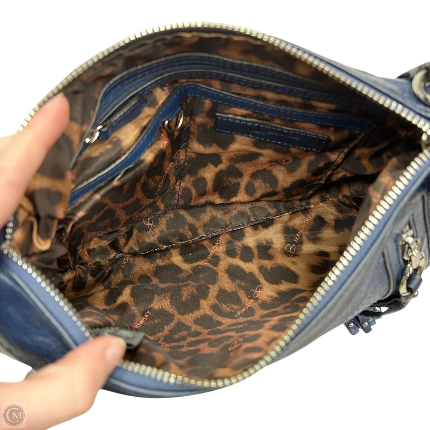 Crossbody Leather By B. Makowsky, Size: Medium