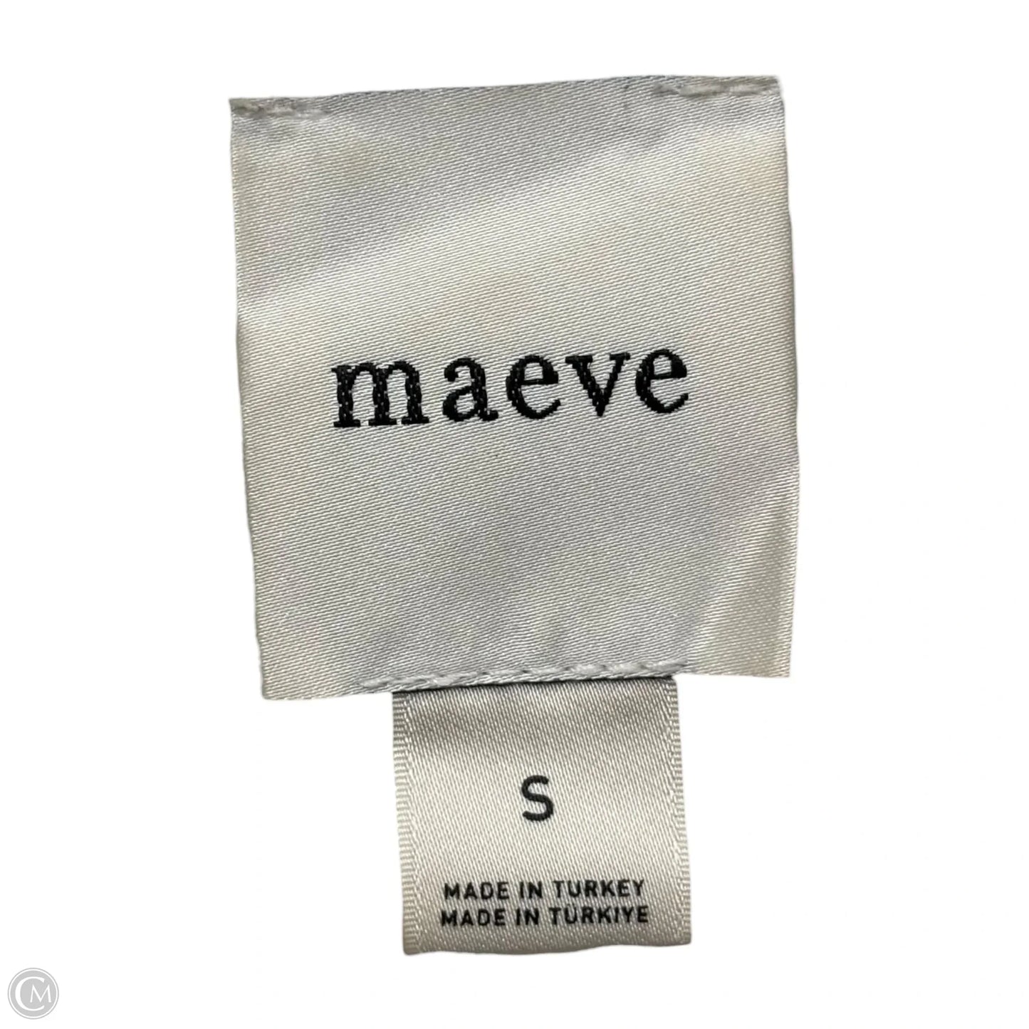 Dress Casual Midi By Maeve In Blue & White, Size: S
