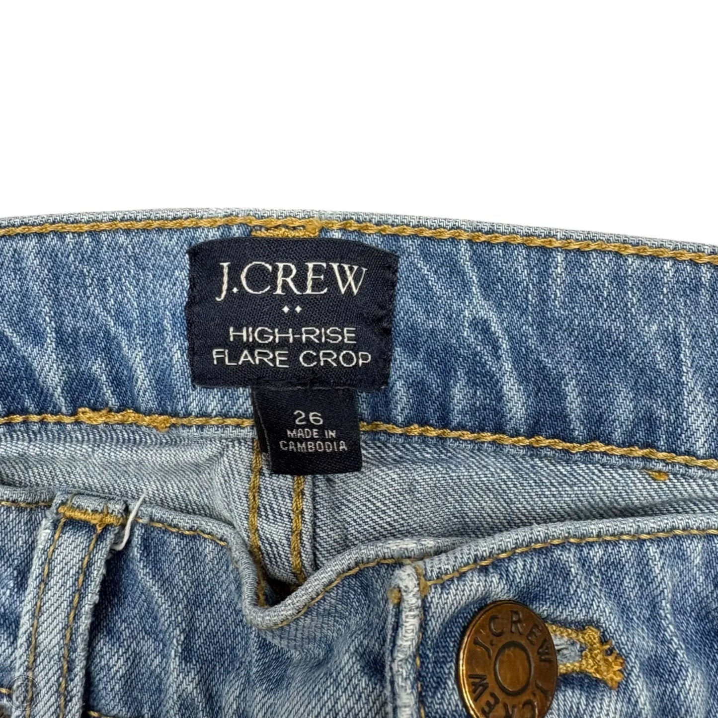 Jeans Cropped By J. Crew In Blue Denim, Size: 2