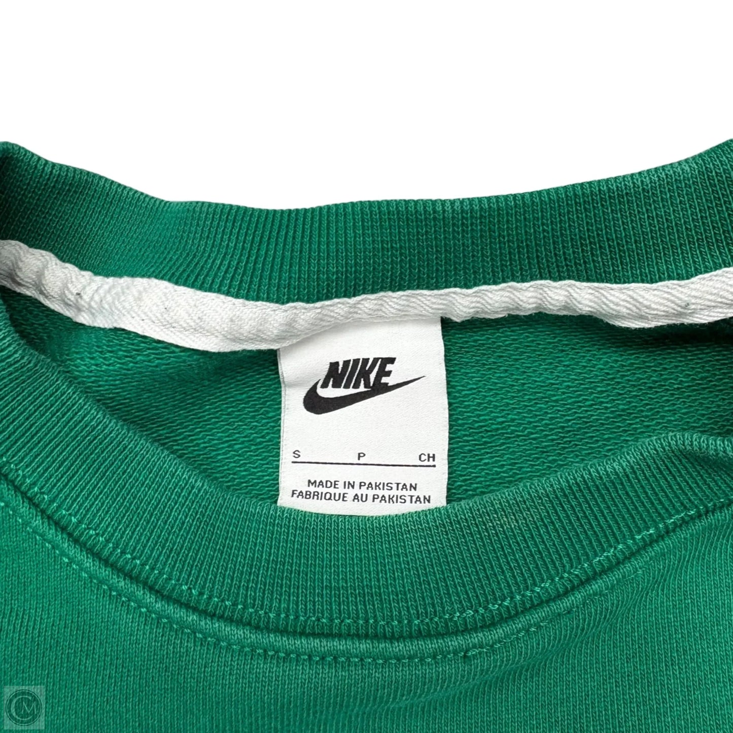 Athletic Sweatshirt Crewneck By Nike In Green, Size: S