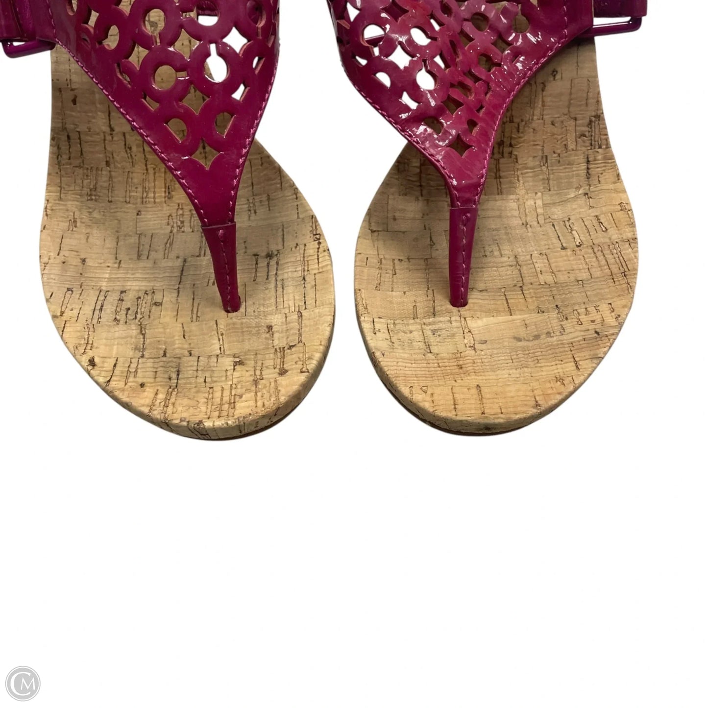 Sandals Designer By Coach In Pink, Size: 8.5