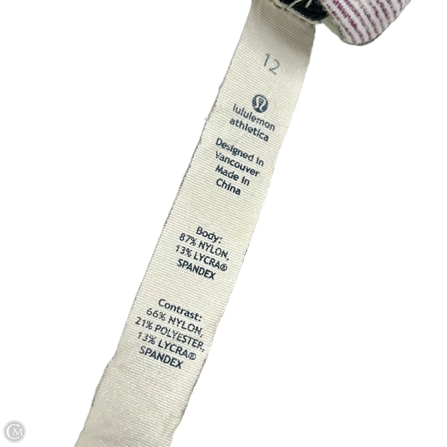 Athletic Leggings Capris By Lululemon In Black, Size: 12