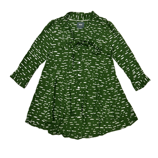 Green & White Top 3/4 Sleeve By Maeve, Size: Xs