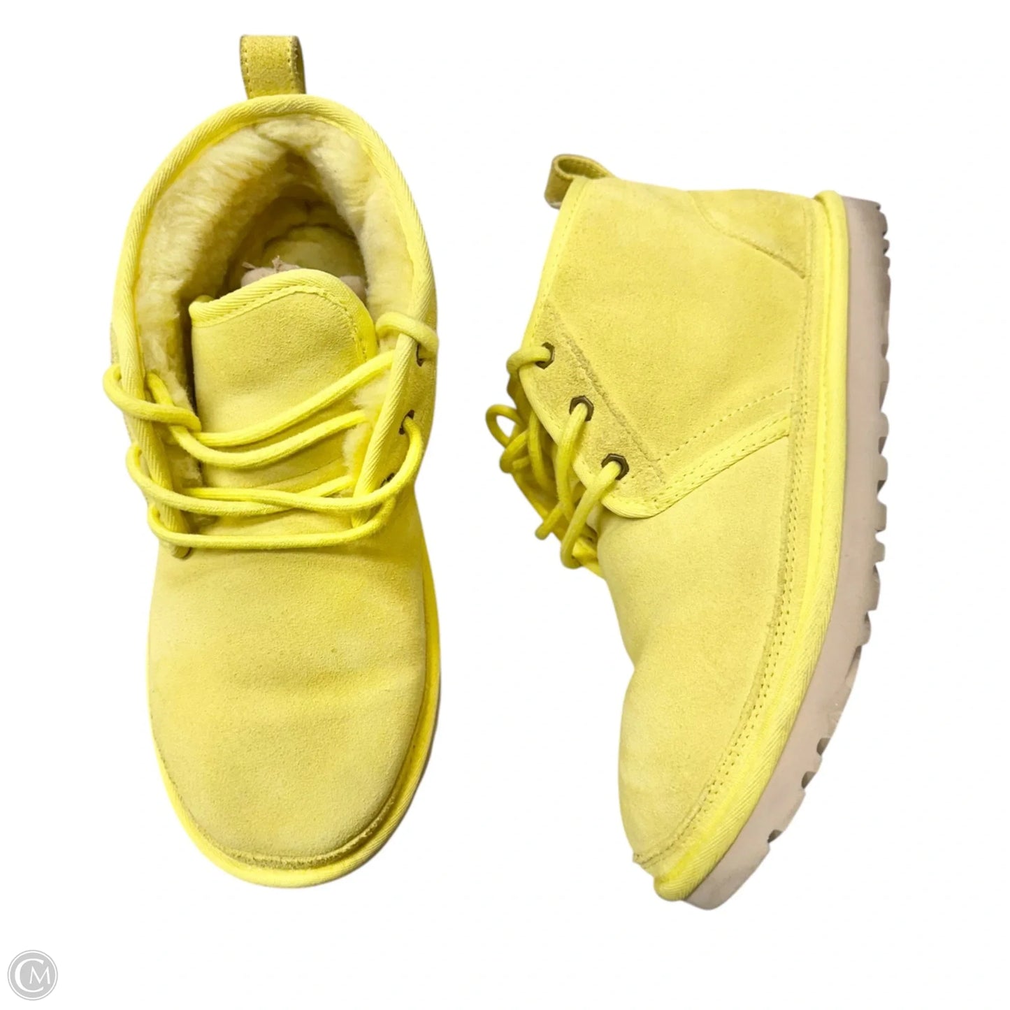 Boots Designer By Ugg In Yellow, Size: 8