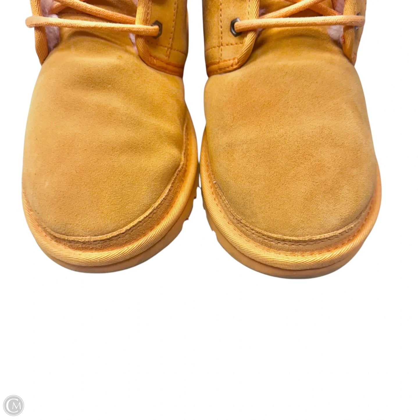 Boots Designer By Ugg In Orange, Size: 7