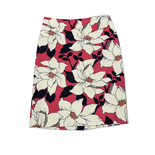 Pink & White Skirt Midi By Ann Taylor, Size: 2p