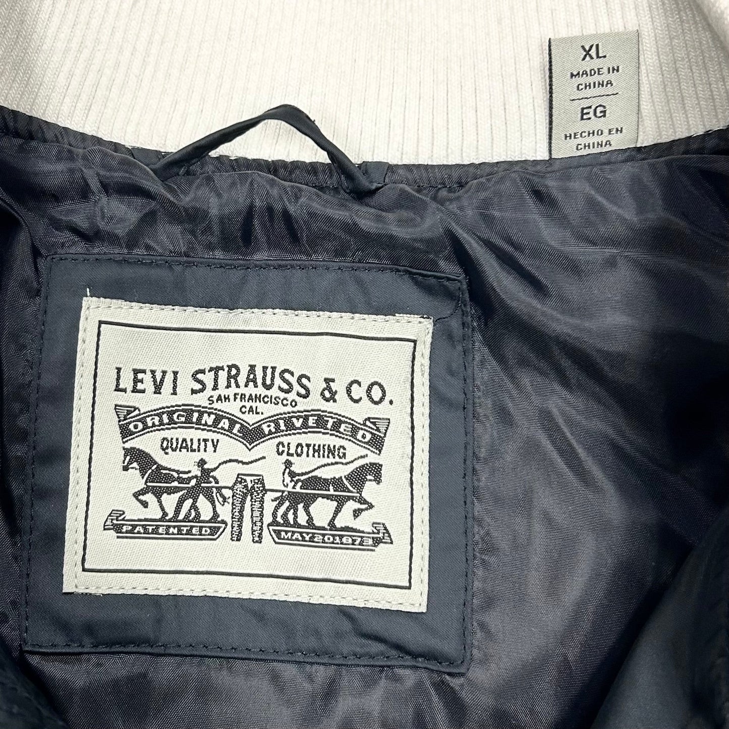 Jacket Other By Levis In Navy & White, Size: Xl