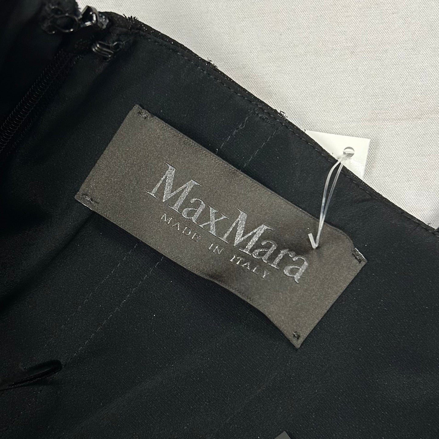 Jumpsuit Designer By Max Mara In Black & Silver, Size: M