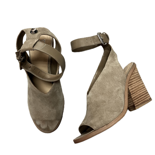 Shoes Heels Wedge By Marc Fisher In Taupe, Size: 8