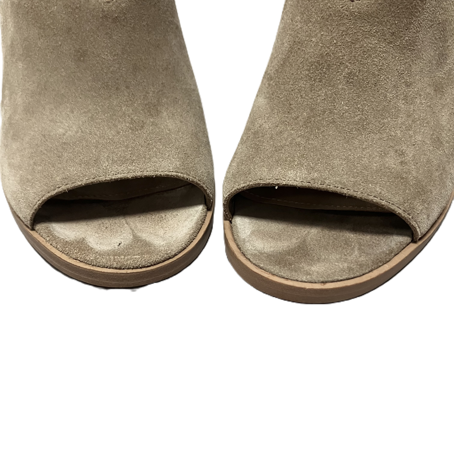 Shoes Heels Wedge By Marc Fisher In Taupe, Size: 8