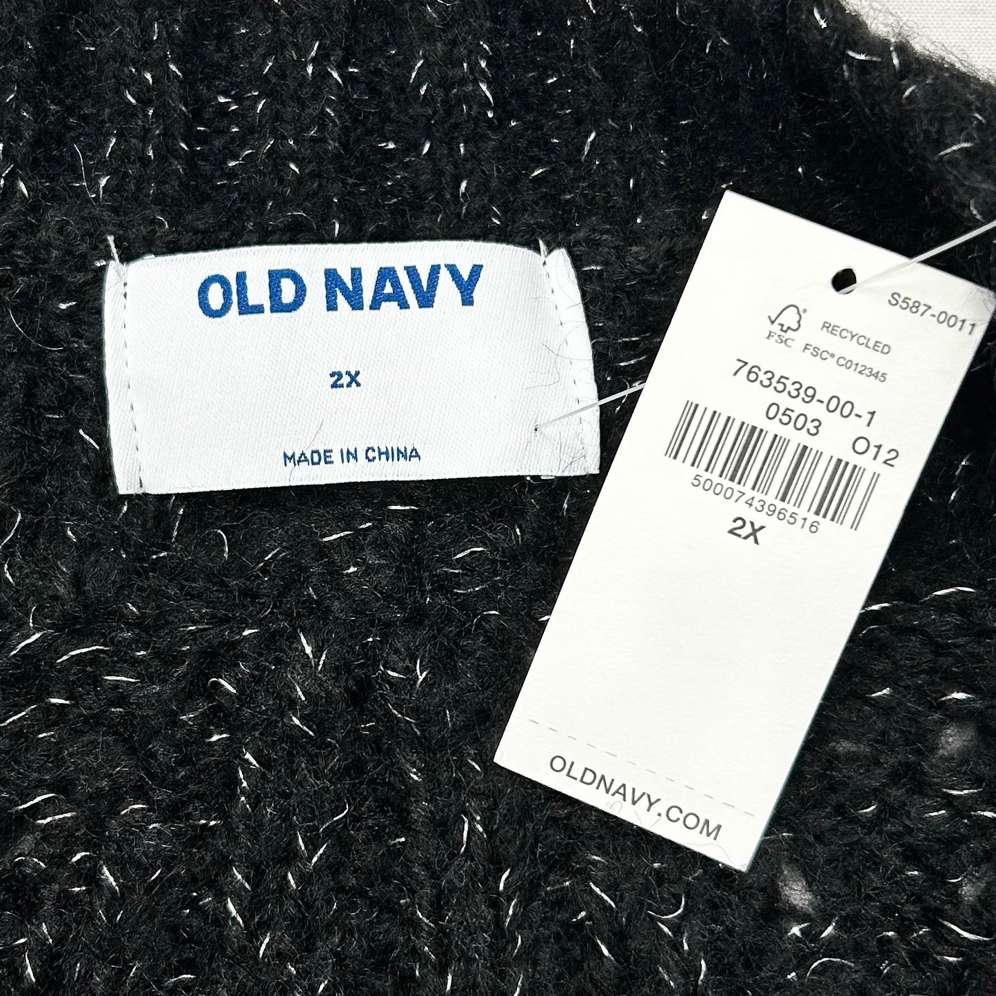 Sweater By Old Navy In Black, Size: 2x