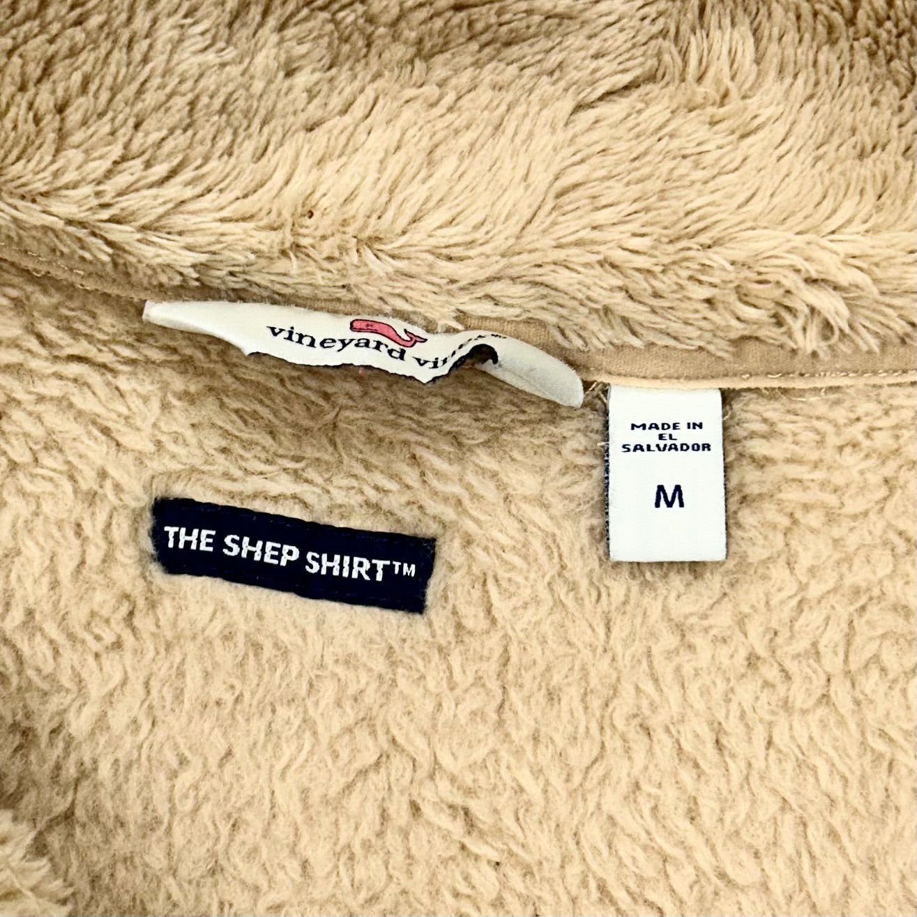 Jacket Faux Fur & Sherpa By Vineyard Vines In Tan, Size: M