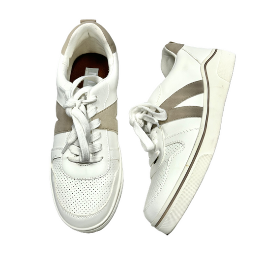 Shoes Sneakers By Mia In Tan & White, Size: 6.5