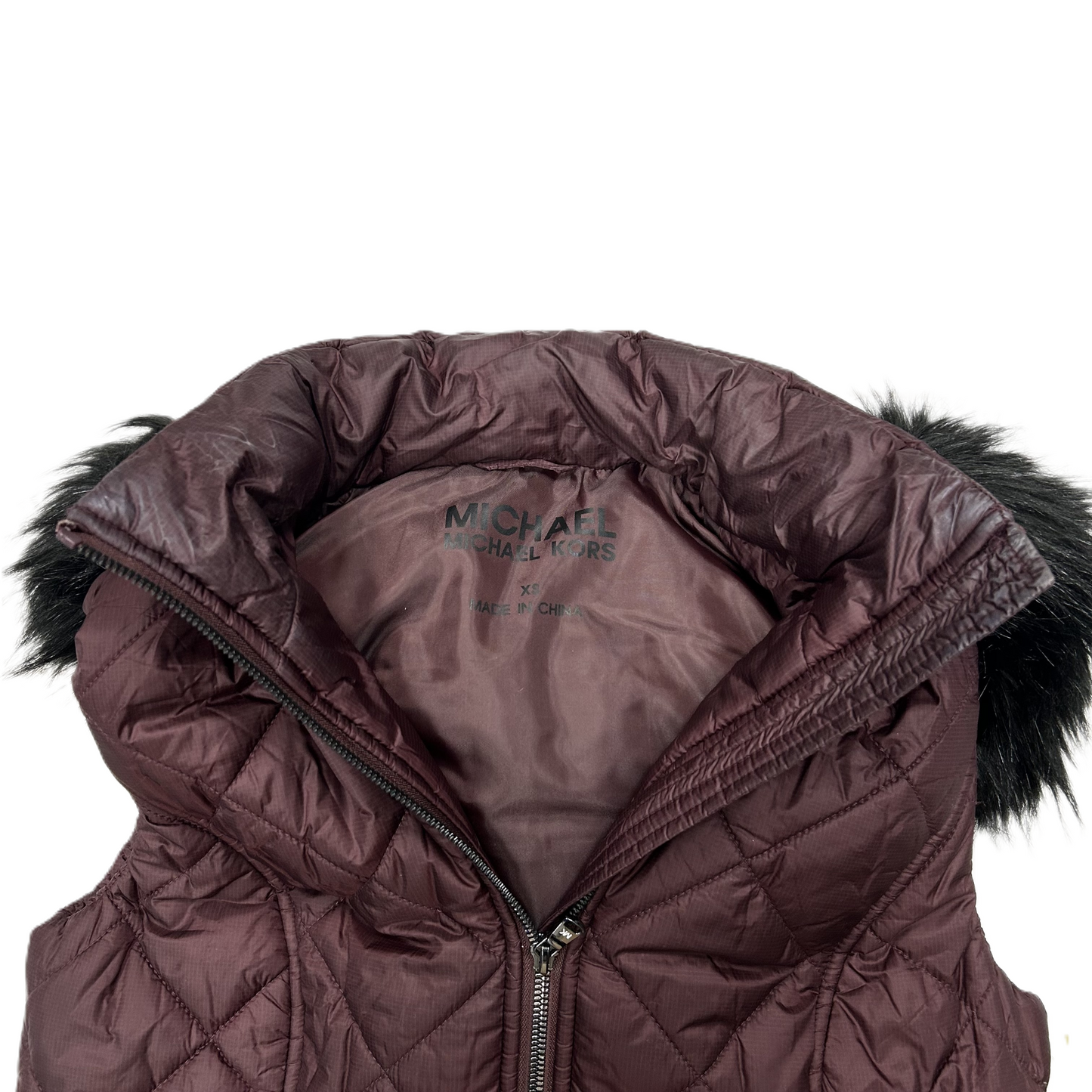 Vest Puffer & Quilted By Michael By Michael Kors In Purple, Size: Xs