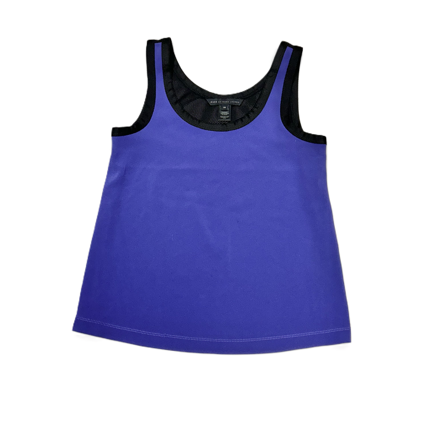 Top Sleeveless Designer By Marc By Marc Jacobs In Black & Blue, Size: Xs