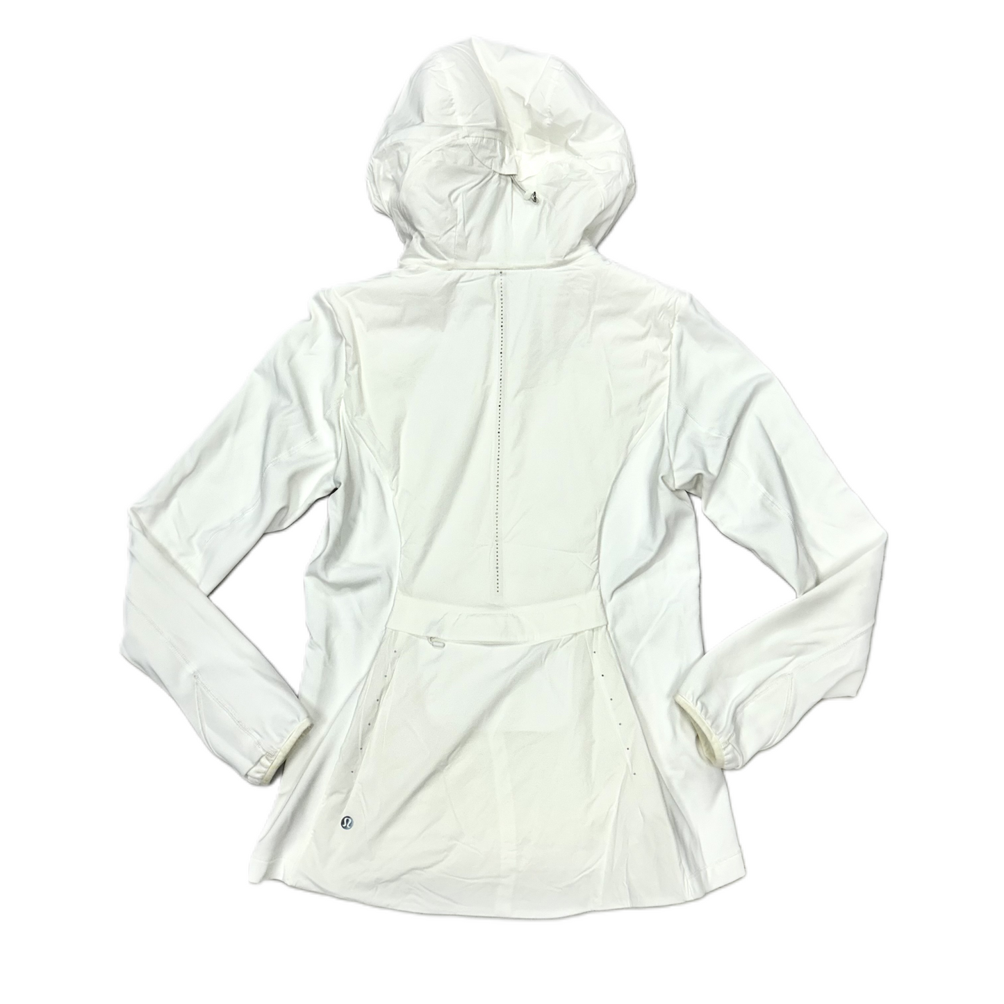 Athletic Jacket By Lululemon In White, Size: M