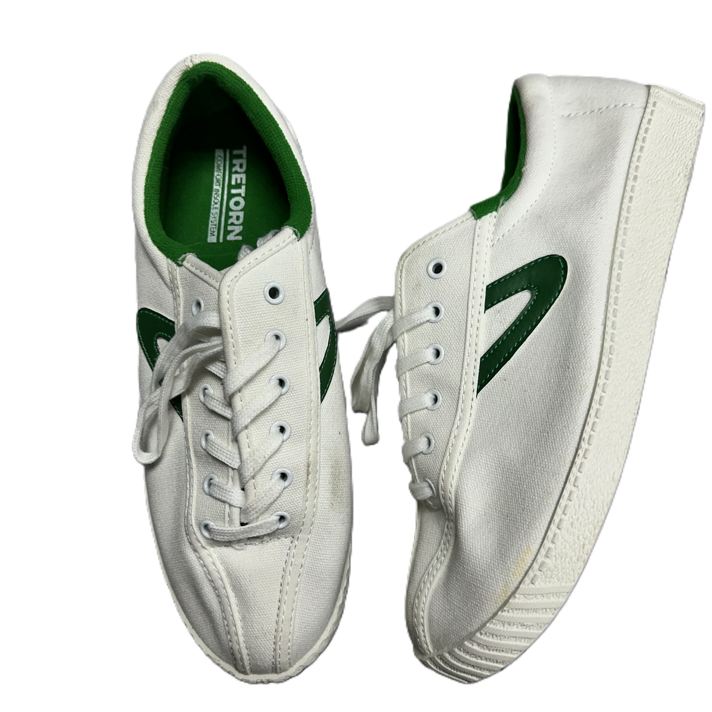 Shoes Sneakers By Tretorn In Green & White, Size: 9.5