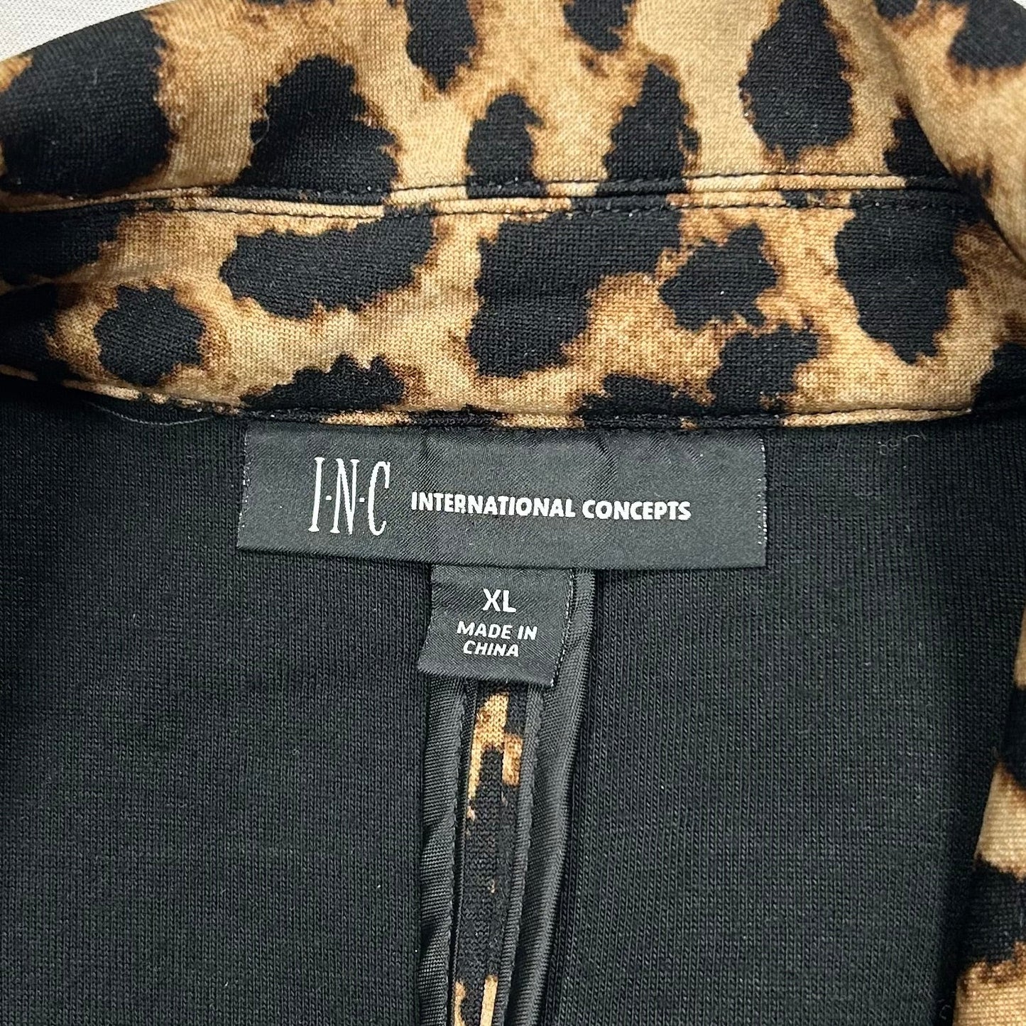 Jacket Other By Inc In Leopard Print, Size: Xl